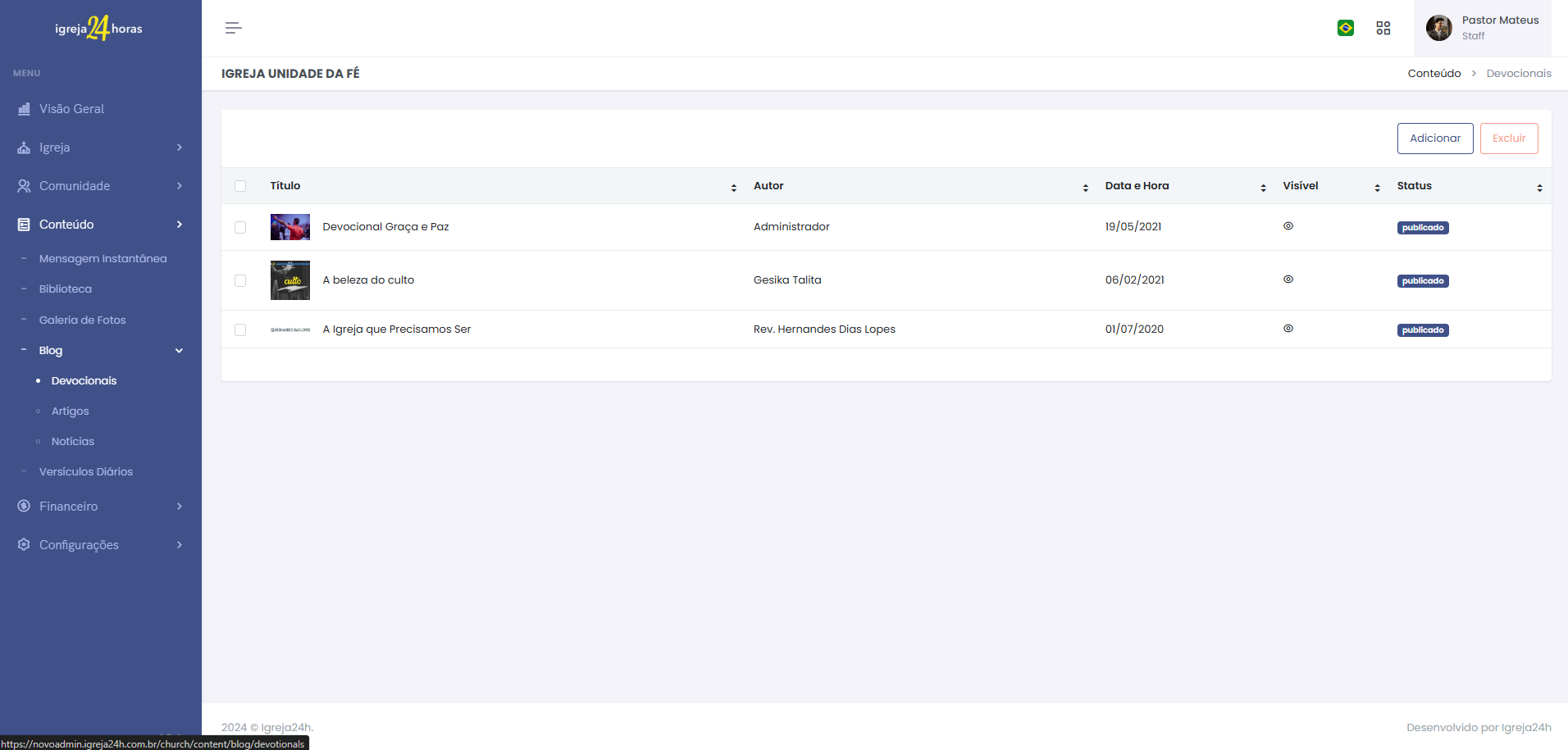 Comunicação Igreja 24h